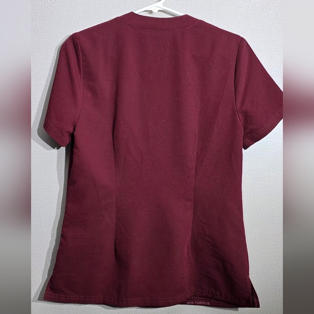 Jaanuu Women's Burgundy Top - Picture 2 of 6